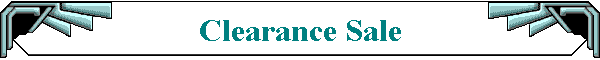 Clearance Sale